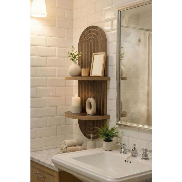 HANAH HOME Zidna polica Artmtkwll2, braon - EP3056604