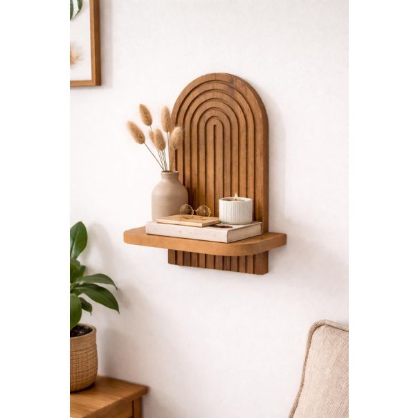 HANAH HOME Zidna polica Artmtkwll1D, svetlobraon - EP3056610