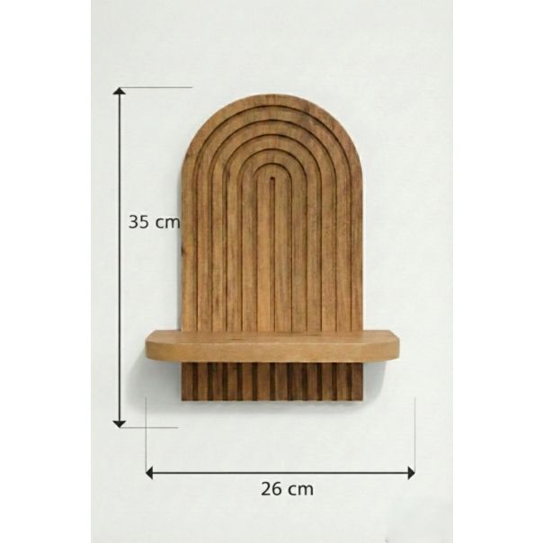 HANAH HOME Zidna polica Artmtkwll1D, svetlobraon - EP3056610