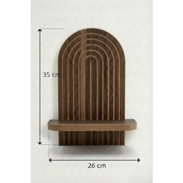 HANAH HOME Zidna polica Artmtkwll1D, braon - EP3056613