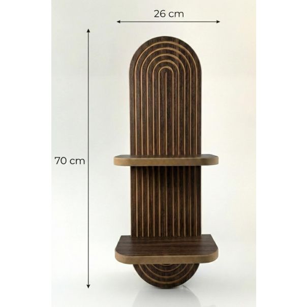 HANAH HOME Zidna polica Artmtkwll2D, braon - EP3056622