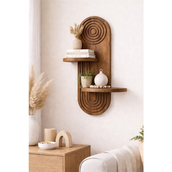 HANAH HOME Zidna polica Artmtkwll3, svetlobraon - EP3056628
