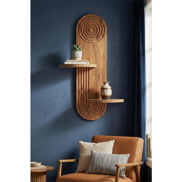 HANAH HOME Zidna polica Artmtkwll3, svetlobraon - EP3056628