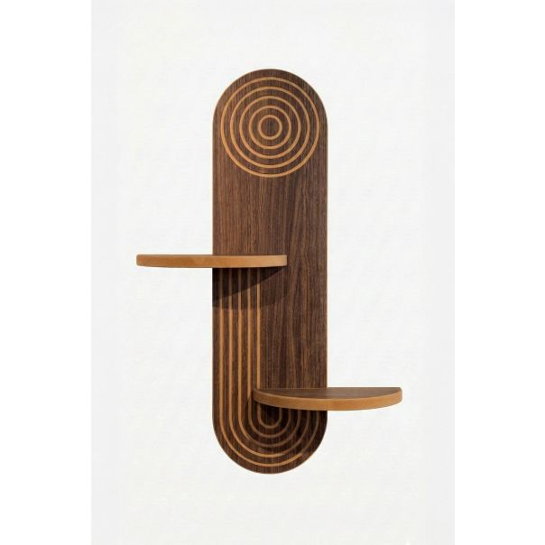 HANAH HOME Zidna polica Artmtkwll3, braon - EP3056631