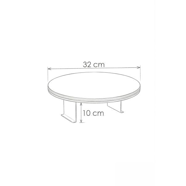 HANAH HOME Konzolni sto Artmtksofa1, braon - EP3132508