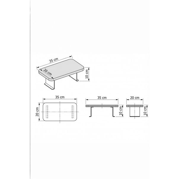 HANAH HOME Konzolni sto Artmtksofa2, braon - EP3132514