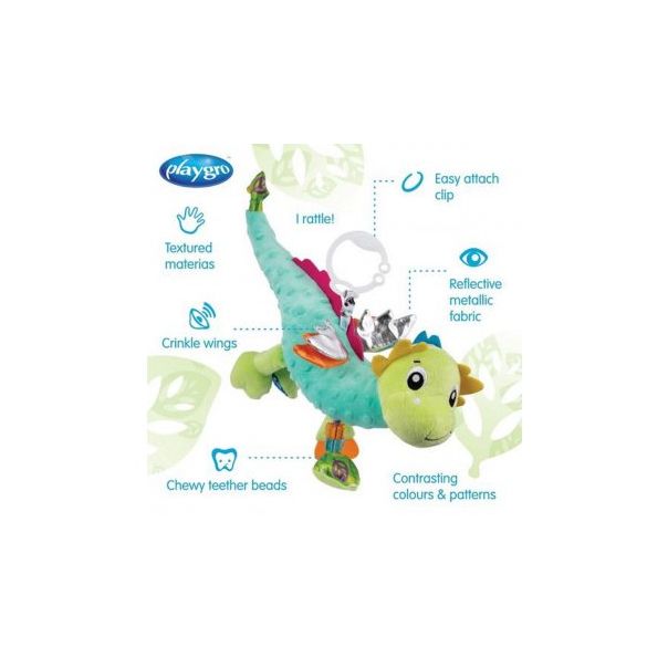 PLAYGRO Plišana igračka za kolica sa likom zmaja (A072979) - 174024-1