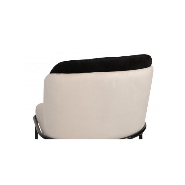 HANAH HOME Set trpezarijskih stolica 2/1 Dore 145 V2, crna/krem - 174047