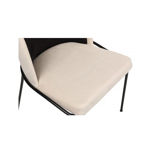 HANAH HOME Set trpezarijskih stolica 2/1 Dore 145 V2, crna/krem - 174047