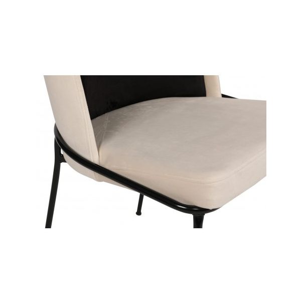 HANAH HOME Set trpezarijskih stolica 2/1 Dore 145 V2, crna/krem - 174047