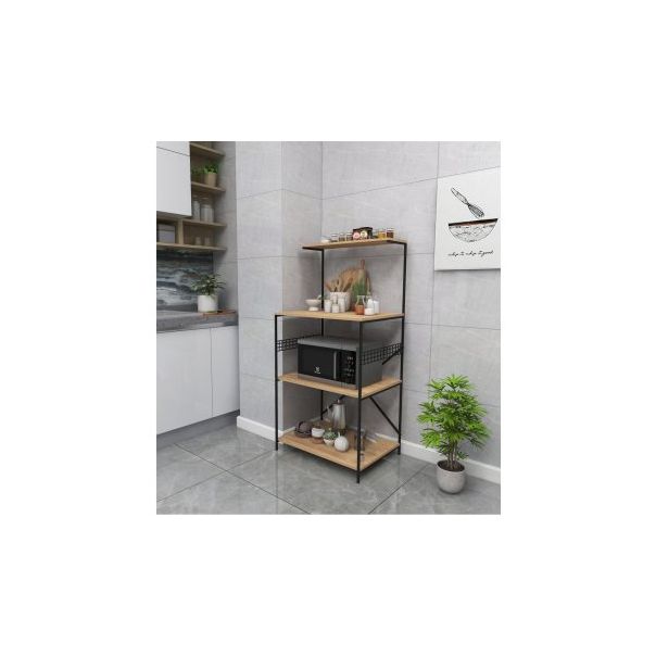 HANAH HOME Kuhinjska polica Anemon, crna/krem - 174148-1