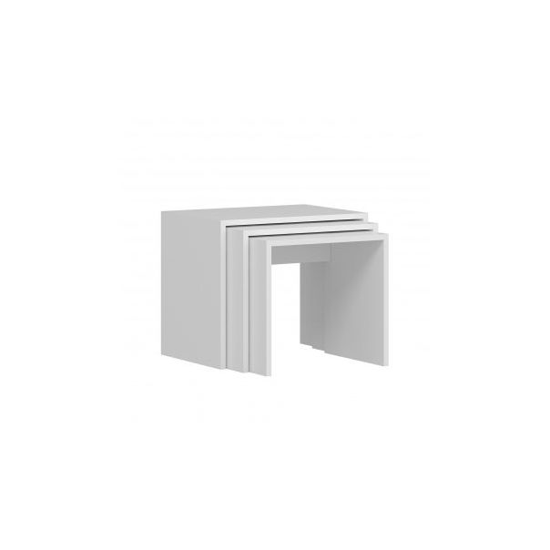 HANAH HOME Set klub stolova 3/1 Alya, bela - 174257