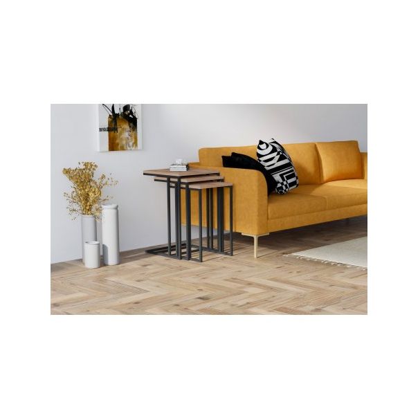 HANAH HOME Set stolova Stoli, braon/crna - 174260