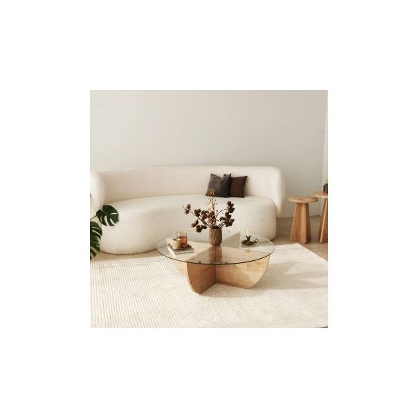 HANAH HOME Sto za dnevnu sobu Lily Sapphire Oak - 174279