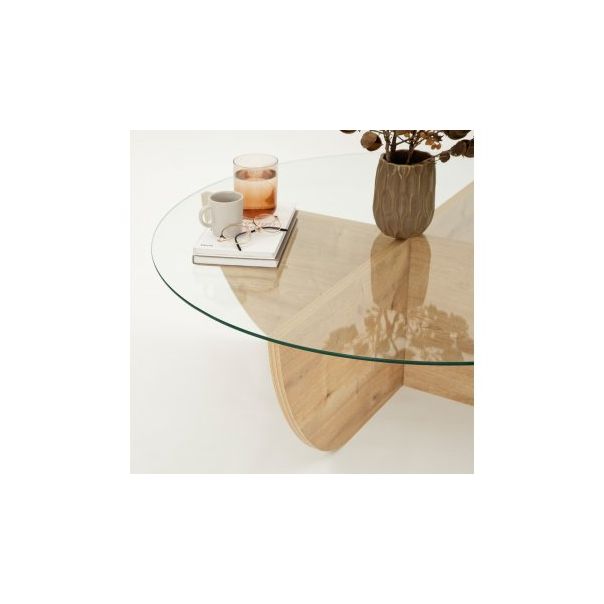 HANAH HOME Sto za dnevnu sobu Lily Sapphire Oak - 174279