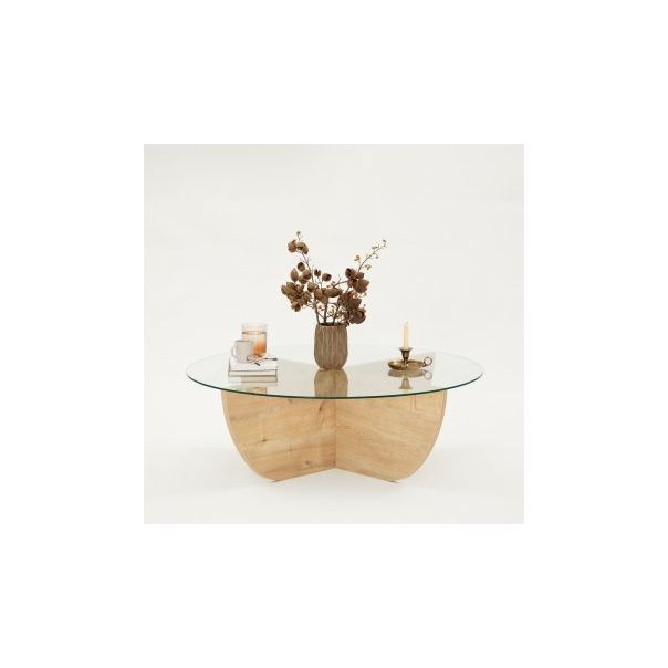 HANAH HOME Sto za dnevnu sobu Lily Sapphire Oak - 174279