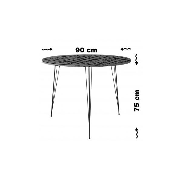 HANAH HOME Sto za dnevnu sobu Sandalf Caucasian Oak 2 - 174291