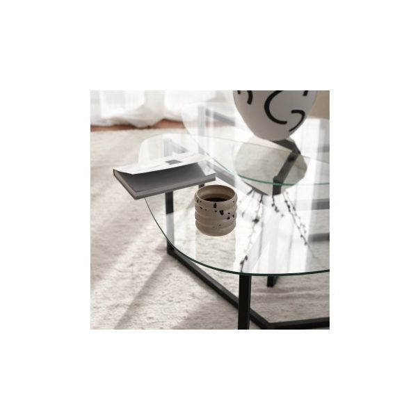 HANAH HOME Set klub stolova Bellisimo, crna - 174310