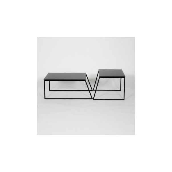 HANAH HOME Set klub stolova Pal Orta Sehpa, antracit - 174311