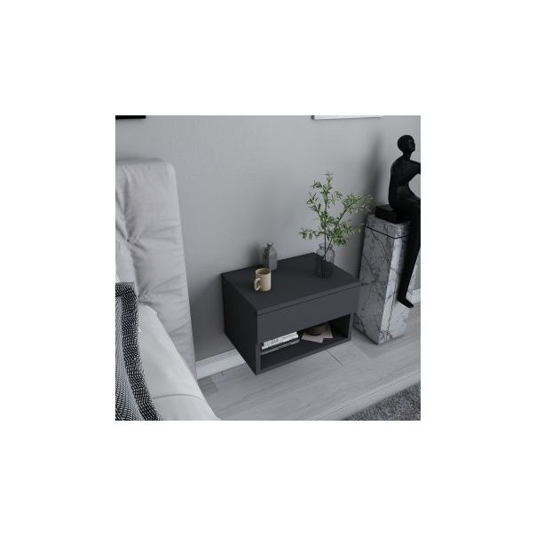 HANAH HOME Zidni noćni ormarić Jamot, antracit - 174410