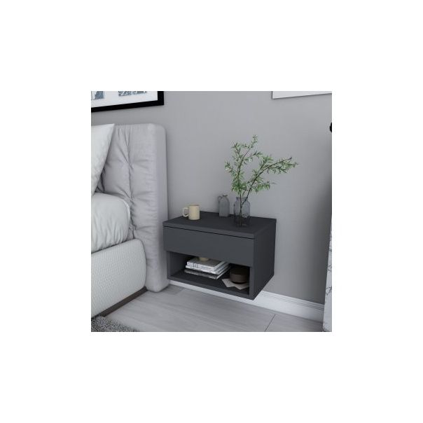 HANAH HOME Zidni noćni ormarić Jamot, antracit - 174410