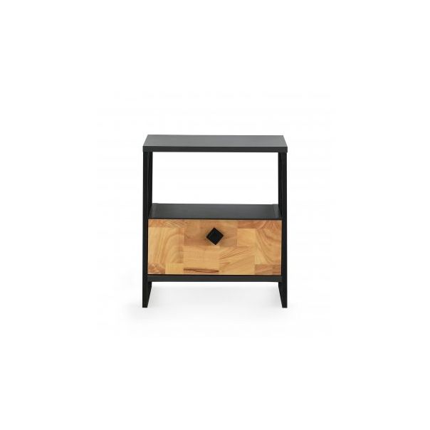 HANAH HOME Noćni ormarić Altunizade, braon/crna - 174424