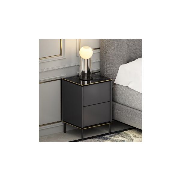 HANAH HOME Noćni ormarić Imaj, antracit - 174444