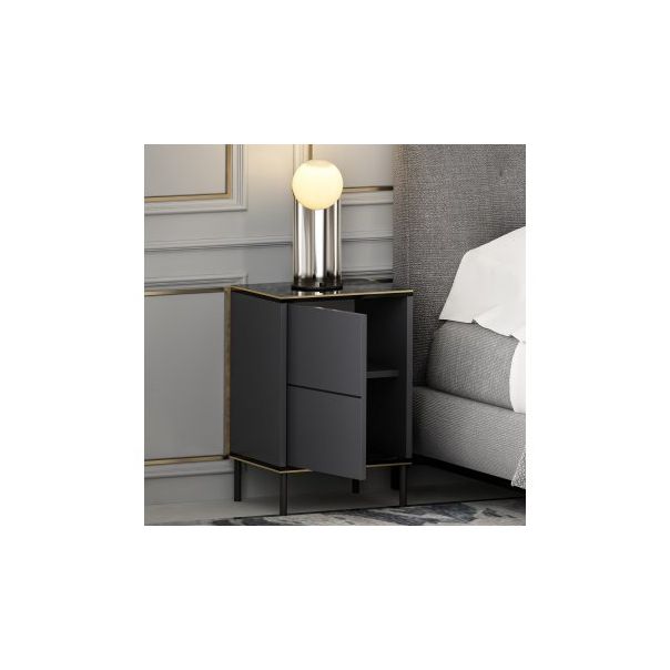 HANAH HOME Noćni ormarić Imaj, antracit - 174444