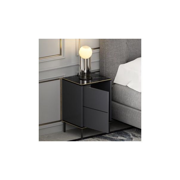 HANAH HOME Noćni ormarić Imaj, antracit - 174444
