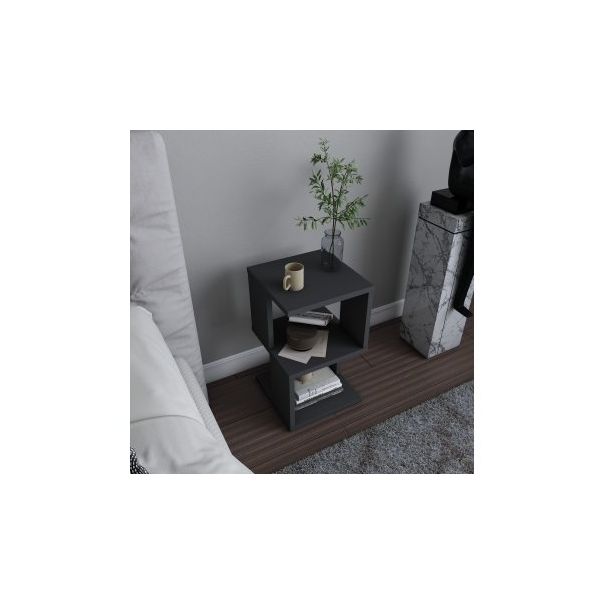 HANAH HOME Noćni stočić Carter, antracit - 174447