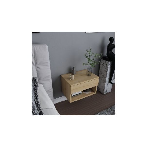 HANAH HOME Zidni noćni ormarić Jamot, krem - 174451