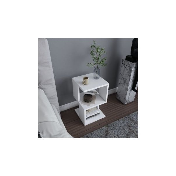 HANAH HOME Noćni stočić Carter, bela - 174452