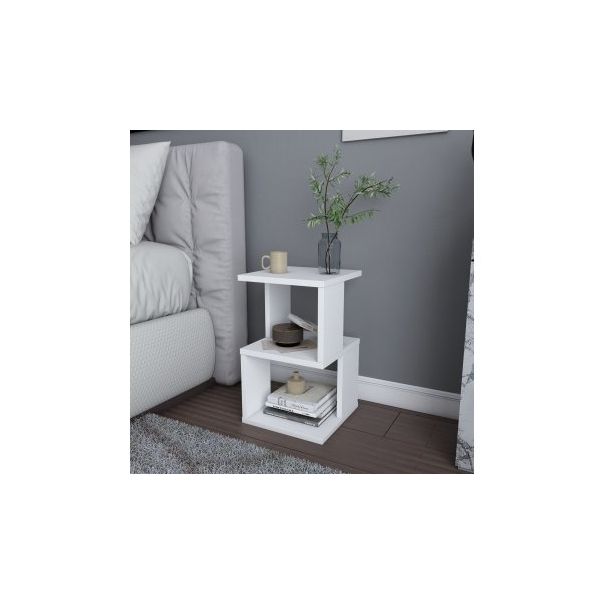 HANAH HOME Noćni stočić Carter, bela - 174452