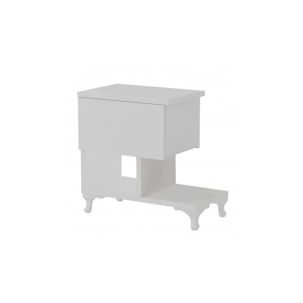 HANAH HOME Noćni ormarić Cast, bela - 174462