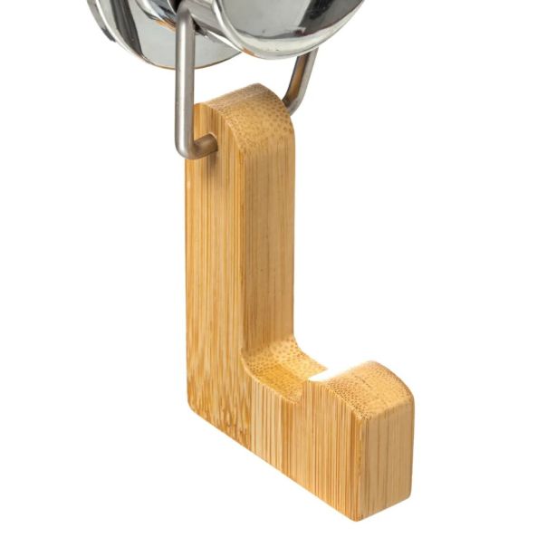 FIVE Kukica za kačenje 7.2x6.15.9cm Venterra, bambus/metal - 174618