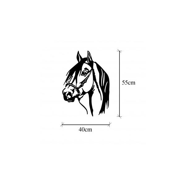 WALLXPERT Zidna dekoracija Horse Head - 174765