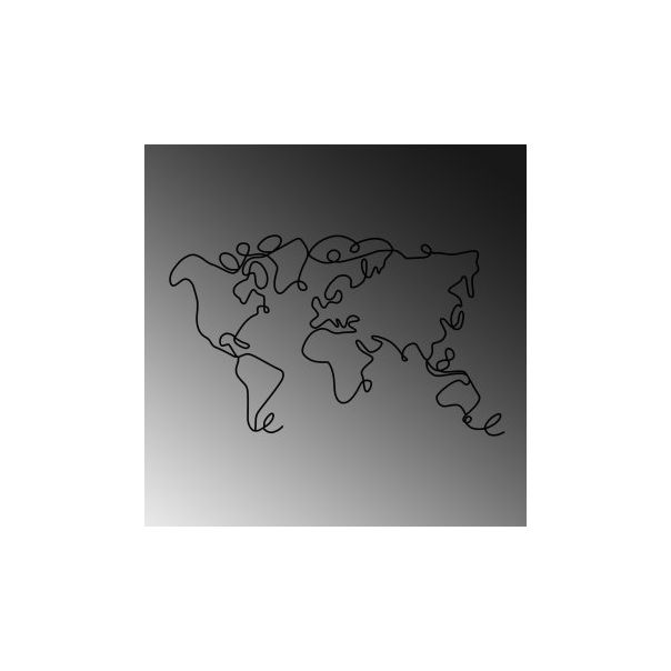 WALLXPERT Zidna dekoracija World Map 1 - 174773