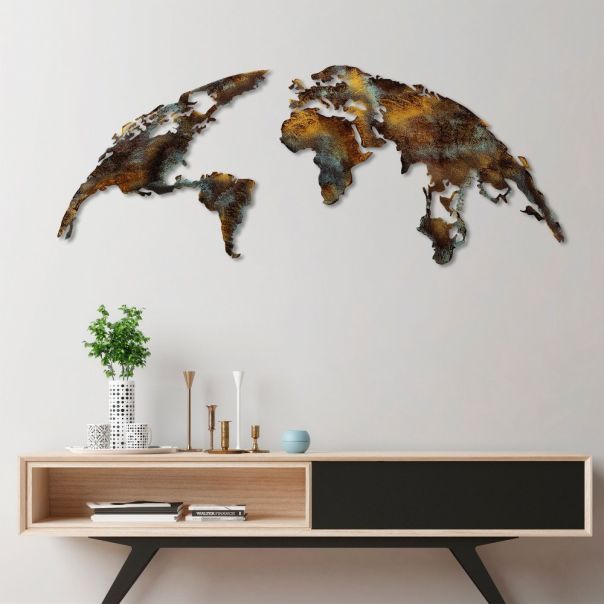 WALLXPERT Zidna dekoracija World Map Medium 3 - 174815