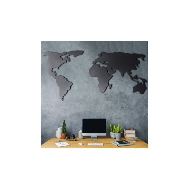 WALLXPERT Zidna dekoracija World map silhouette - 174842