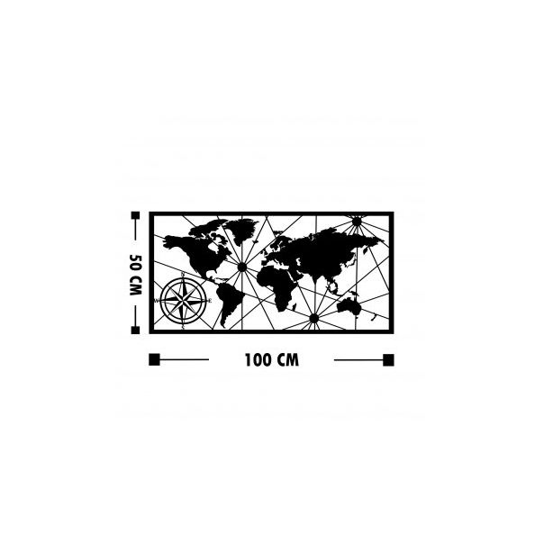WALLXPERT Zidna dekoracija World Map Medium 2 - 174851