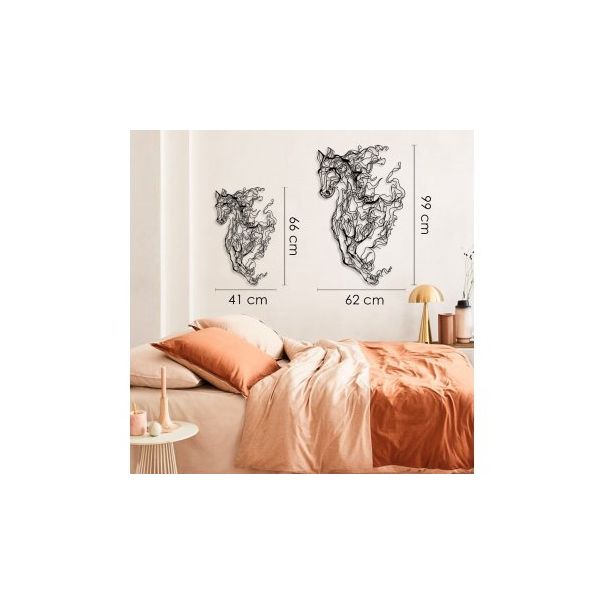 WALLXPERT Zidna dekoracija Metal Horse Line Art APT724 - 174958