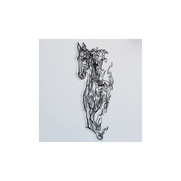 WALLXPERT Zidna dekoracija Metal Horse Line Art APT724 - 174958