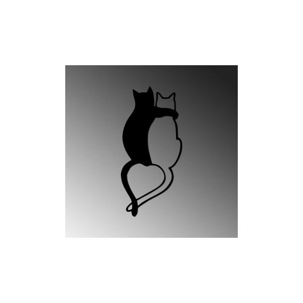 WALLXPERT Zidna dekoracija Love Cats 478 - 174976