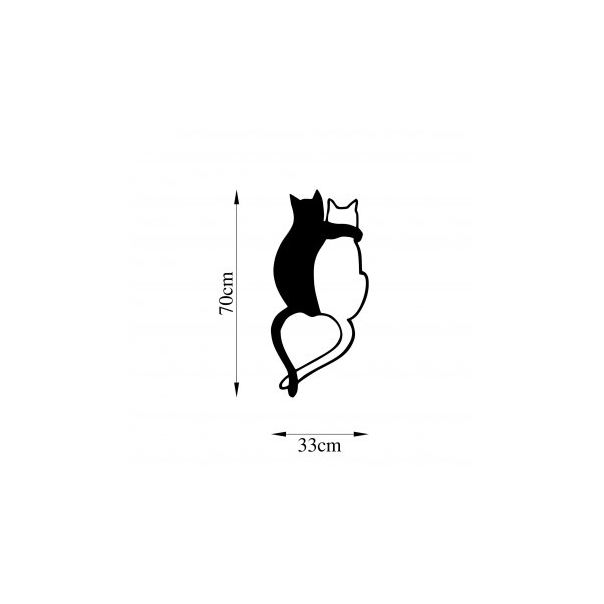 WALLXPERT Zidna dekoracija Love Cats 478 - 174976