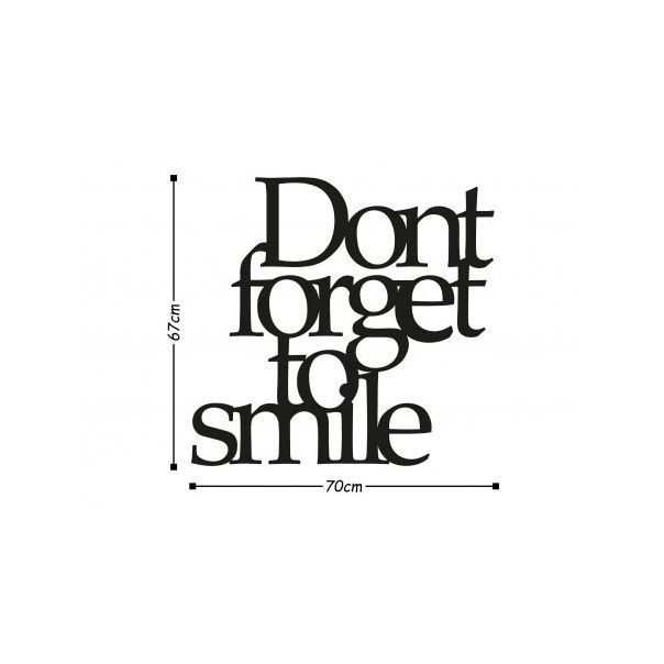 WALLXPERT Zidna dekoracija Dont Forget To Smile - 174979