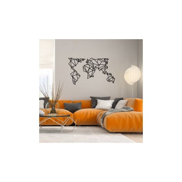 WALLXPERT Zidna dekoracija World Map Metal Decor 4 - 174994