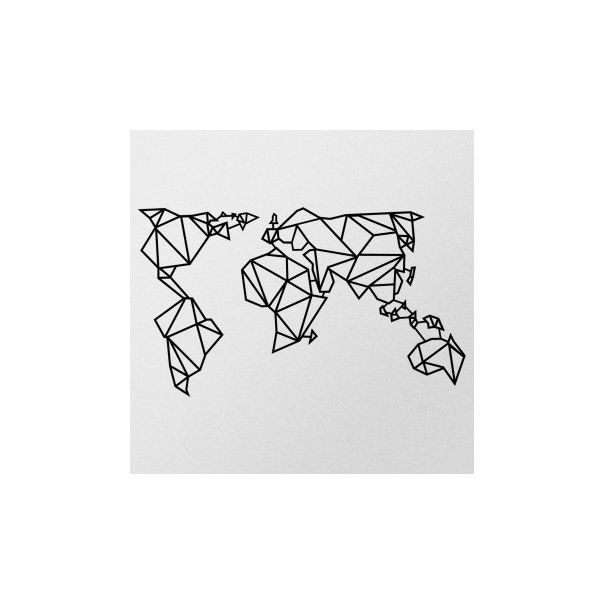 WALLXPERT Zidna dekoracija World Map Metal Decor 4 - 174994