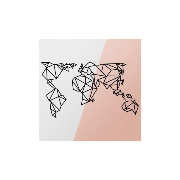 WALLXPERT Zidna dekoracija World Map Metal Decor 4 - 174994