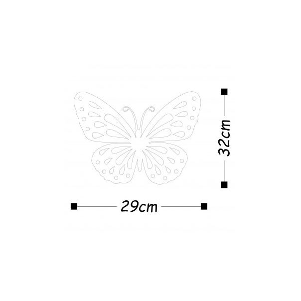 WALLXPERT Zidna dekoracija Farfalla 2 - 175025