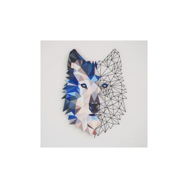 WALLXPERT Zidna dekoracija Metal Wolf Wall Art APT721 - 175033